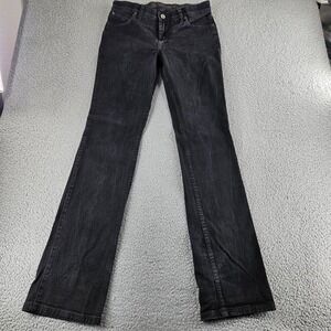 Wrangler Q Baby Jeans Womens 6 Black Bootcut Stretch Denim Western